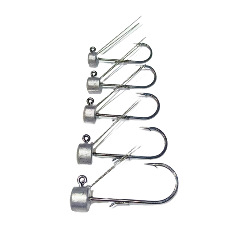 Fishing Hook Offset - 10 ชิ้น * ตกปลาเห็ดรูปร่าง Ned Rig